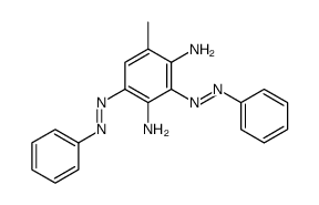 4-methyl-2,6-bis(phenyldiazenyl)benzene-1,3-diamine结构式