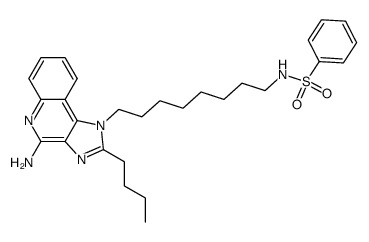 N-[8-(4-amino-2-butyl-1H-imidazo[4,5-c]quinolin-1-yl)-octyl]-benzenesulfonamide Structure