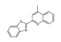 2-(4-methylquinolin-2-yl)-1,3-benzothiazole结构式