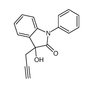 3-hydroxy-1-phenyl-3-prop-2-ynylindol-2-one结构式