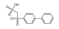 (4-phenylphenyl)sulfonylmethanesulfonic acid Structure