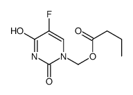 (5-fluoro-2,4-dioxopyrimidin-1-yl)methyl butanoate Structure