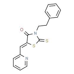 (E)-3-phenethyl-5-(pyridin-2-ylmethylene)-2-thioxothiazolidin-4-one picture