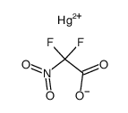 difluoro-nitro-acetic acid, mercury(II) salt结构式