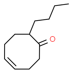 (Z)-8-Butyl-4-cycloocten-1-one结构式