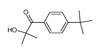 1-[4-(1,1-dimethylethyl)phenyl]-2-hydroxy-2-methylpropan-1-one Structure