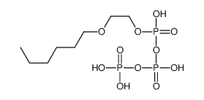 [2-hexoxyethoxy(hydroxy)phosphoryl] phosphono hydrogen phosphate Structure