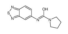 1-Pyrrolidinecarboxamide,N-2,1,3-benzothiadiazol-5-yl-(9CI) structure