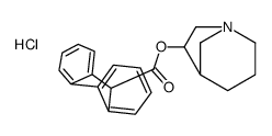 1-azoniabicyclo[3.2.1]octan-6-yl 9H-fluorene-9-carboxylate,chloride Structure