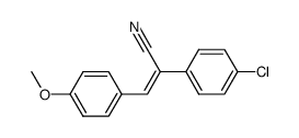 (Z)-2-(4-chlorophenyl)-3-(4-methoxyphenyl)acrylonitrile Structure