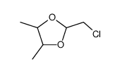 1,3-Dioxolane,2-(chloromethyl)-4,5-dimethyl-结构式