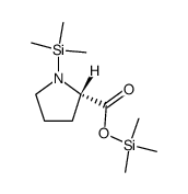 1-(Trimethylsilyl)pyrrolidine-2α-carboxylic acid (trimethylsilyl) ester structure