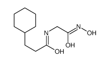 3-cyclohexyl-N-[2-(hydroxyamino)-2-oxoethyl]propanamide Structure