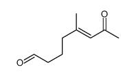 5-methyl-7-oxooct-5-enal结构式