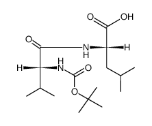 Nα-(t-butoxycarbonyl)-D-valylleucine Structure