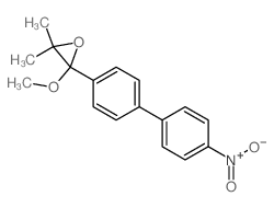 2-methoxy-3,3-dimethyl-2-[4-(4-nitrophenyl)phenyl]oxirane structure