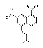 4-(2-methylpropoxy)-8-nitroquinoline-2-carbonyl chloride Structure