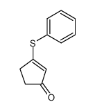 3-(phenylthio)-2-cyclopenten-1-one结构式