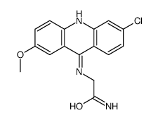 2-[(6-chloro-2-methoxyacridin-9-yl)amino]acetamide Structure