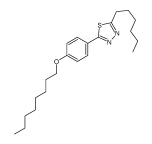 2-hexyl-5-(4-octoxyphenyl)-1,3,4-thiadiazole Structure