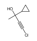 3-Butyn-2-ol, 4-chloro-2-cyclopropyl-结构式