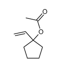 acetic acid-(1-vinyl-cyclopentyl ester) Structure