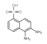 5,6-diaminonaphthalene-1-sulphonic acid Structure