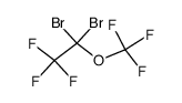 1,1-dibromo-2,2,2-trifluoro-1-(trifluoromethoxy)ethane结构式