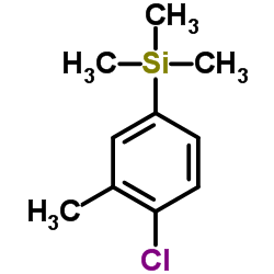 1-(TRIMETHYLSILYL)-4-CHLORO-3-METHYLBENZENE Structure