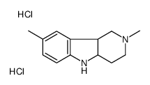 2,8-dimethyl-1,3,4,4a,5,9b-hexahydropyrido[4,3-b]indole,dihydrochloride结构式