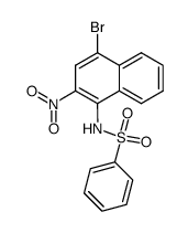 N-(4-bromo-2-nitro-[1]naphthyl)-benzenesulfonamide Structure