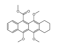 6,11,12-Trimethoxy-7,8,9,10-tetrahydro-naphthacene-5-carboxylic acid methyl ester Structure