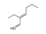 2-Ethyl-2-hexen-1-imine Structure