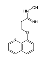 N'-hydroxy-3-quinolin-8-yloxypropanimidamide结构式