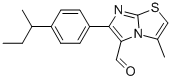 3-methyl-6-[4-(1-methylpropyl)phenyl]imidazo[2,1-b]thiazole-5-carboxaldehyde结构式