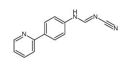 N-cyano-N'-(4-pyridin-2-ylphenyl)methanimidamide Structure