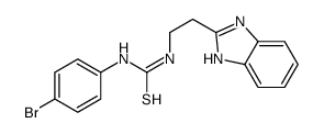 1-[2-(1H-benzimidazol-2-yl)ethyl]-3-(4-bromophenyl)thiourea结构式