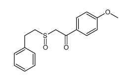 1-(4-methoxyphenyl)-2-(2-phenylethylsulfinyl)ethanone Structure