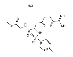 N-(Nα-Tosyl-4-amidinophenylalanyl)glycinmethylester*HCl Structure