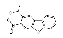 1-(3-nitrodibenzo[b,d]furan-2-yl)ethan-1-ol结构式