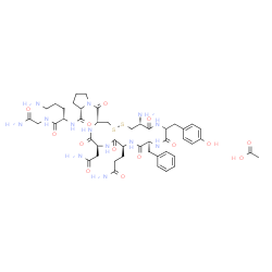 Ornipressin Acetate Structure