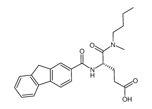 N-butyl-N2-(9H-fluoren-2-ylcarbonyl)-N-methyl-L-α-glutamine Structure