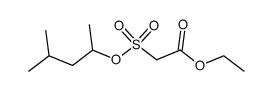 (1,3-Dimethyl-butoxysulfonyl)-acetic acid ethyl ester结构式