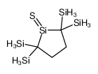 (2,5,5-trisilyl-1-sulfanylidenesilolan-2-yl)silane结构式