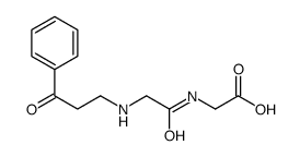 2-[[2-[(3-oxo-3-phenylpropyl)amino]acetyl]amino]acetic acid结构式