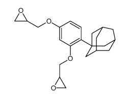 1-(2',4'-二(缩水甘油醚基)苯基)金刚烷结构式