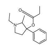 (1-ethyl-2-methyl-3-phenylpyrrolidin-3-yl) propanoate Structure