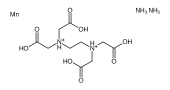 diammonium [[N,N'-ethylenebis[N-(carboxymethyl)glycinato]](4-)-N,N',O,O',ON,ON']manganate(2-)结构式