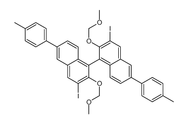 (S)-3,3-二碘-2,2-双(甲氧基甲氧基)-6,6-二对甲苯-1,1-联萘结构式