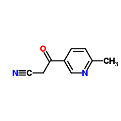 3-(6-Methyl-3-pyridinyl)-3-oxopropanenitrile Structure